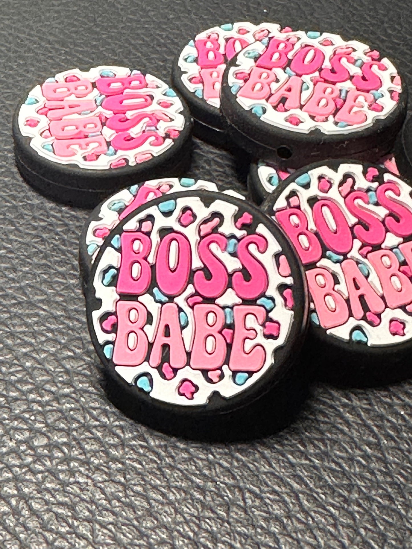 Boss babe/ Focal Bead/ beadable pen/ Silicone bead/ keychain bead/ DIY/boss/