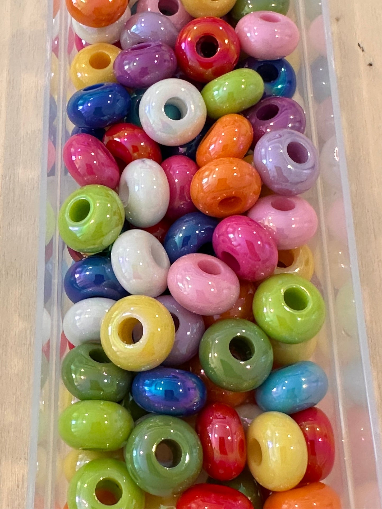 Acrylic spacer beads/ jewelry/ beadable pen beads/ keychain bead/ DIY/ approximately 12mm/