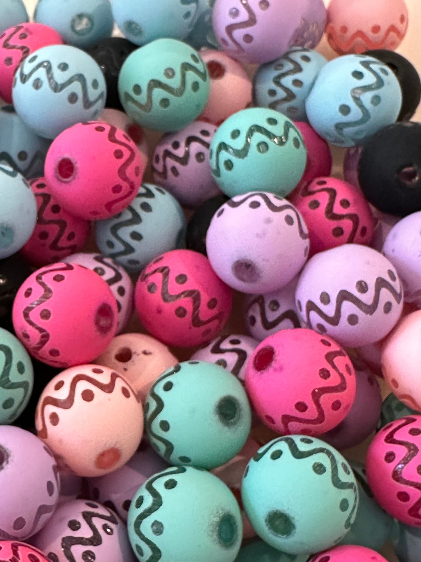 Aztec beads/ Perfect for pen beading /jewelry/ perfect to go with western focals /Ten (10) random color