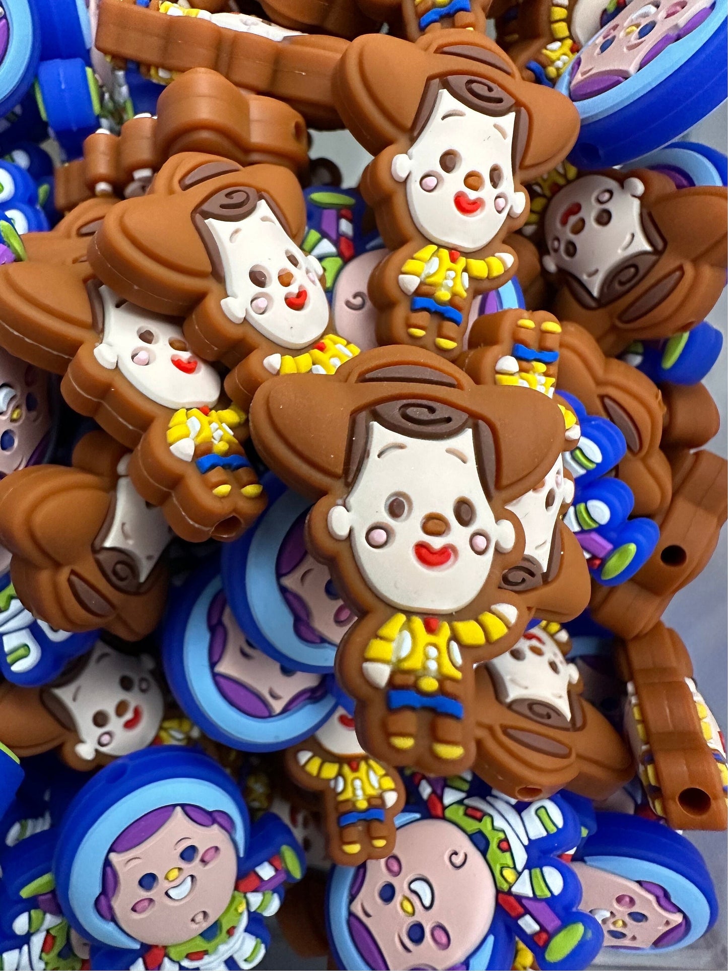 Character/ Focal Bead/ beadable pen/ Silicone bead/ keychain bead/ astronaut / cowboy