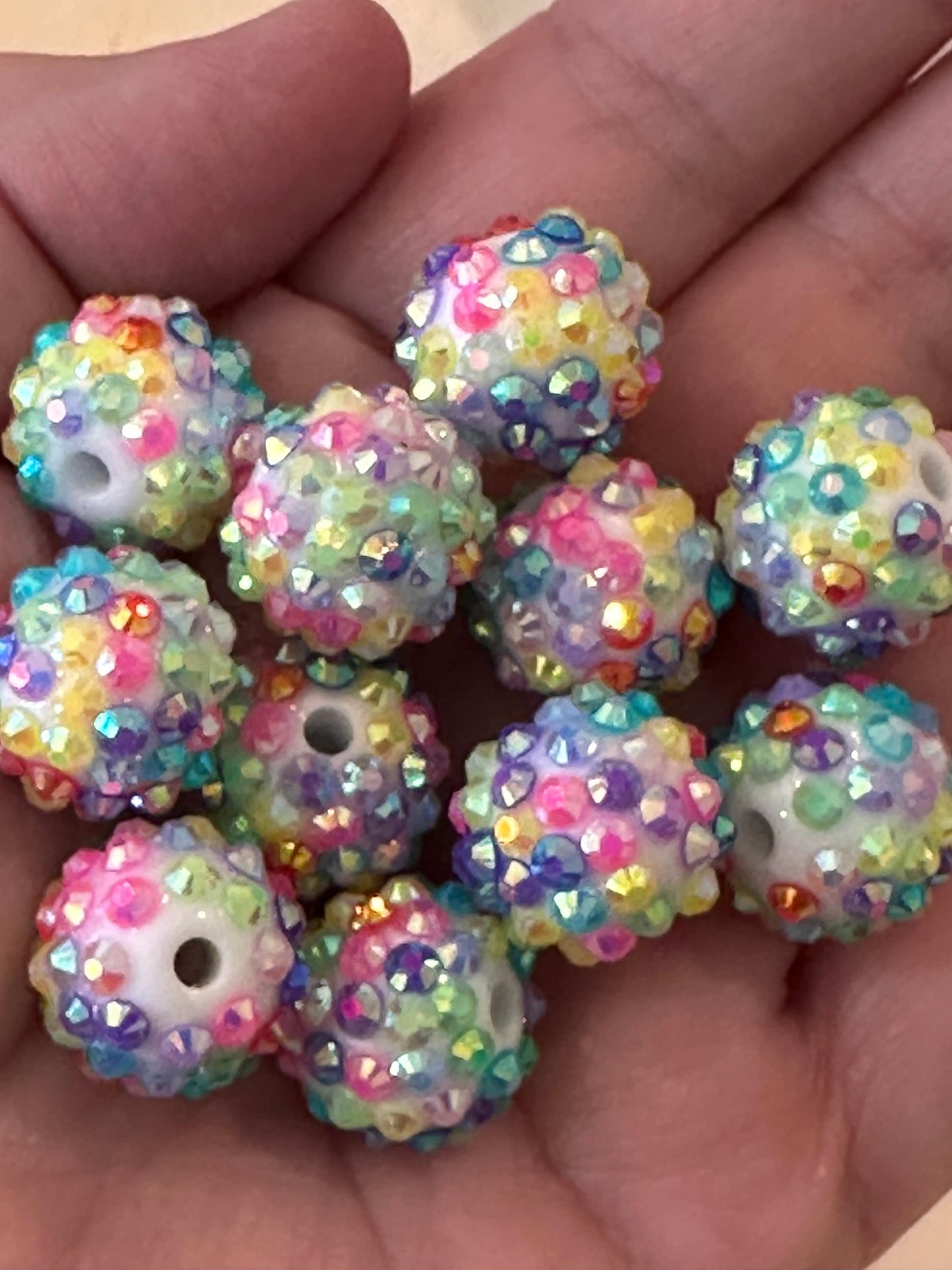 Six (6) beads included/ jewelry Bead/ beadable pen beads/ keychain bead/ DIY/ 16mm