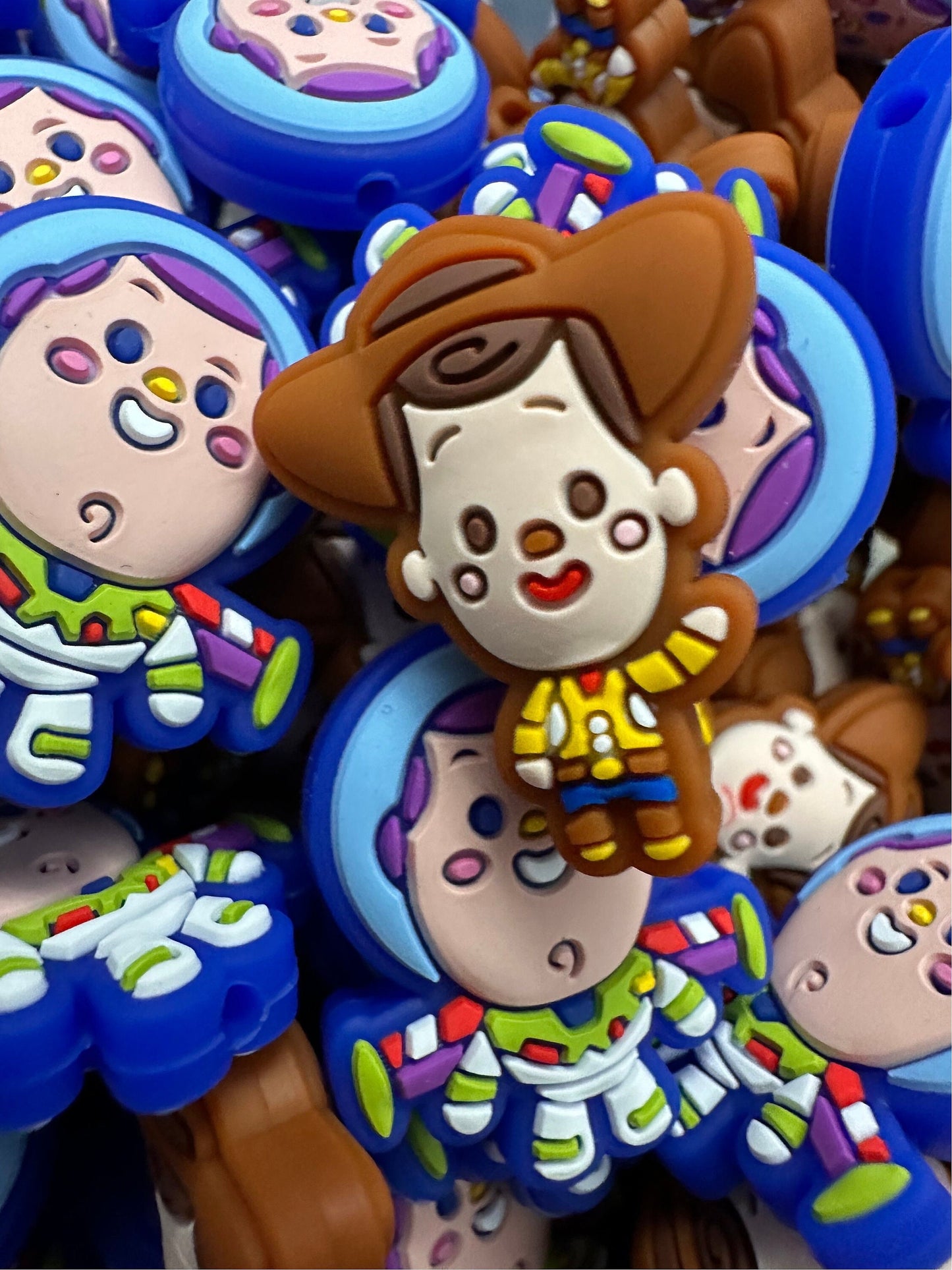 Character/ Focal Bead/ beadable pen/ Silicone bead/ keychain bead/ astronaut / cowboy