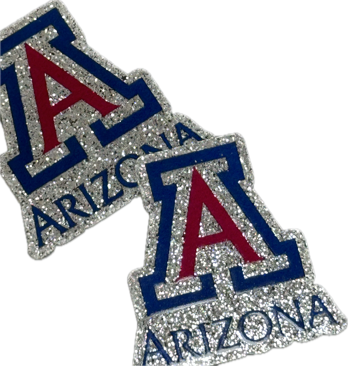 University of Arizona -set of two (2) Badge Reel acrylic pieces/ cute print/ badge reel/ DIY keychain/ Wildcats