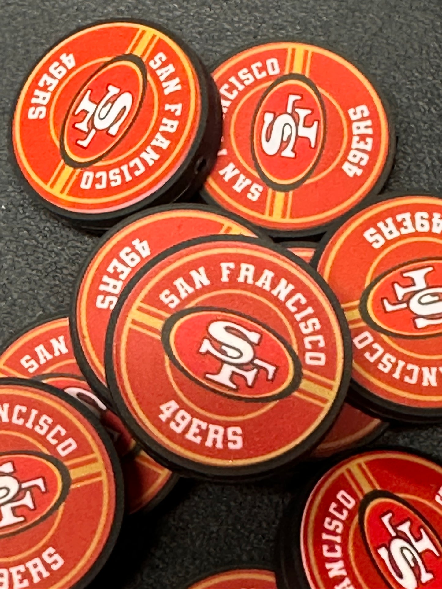 New SF 49ers focal bead/San Francisco football style 5