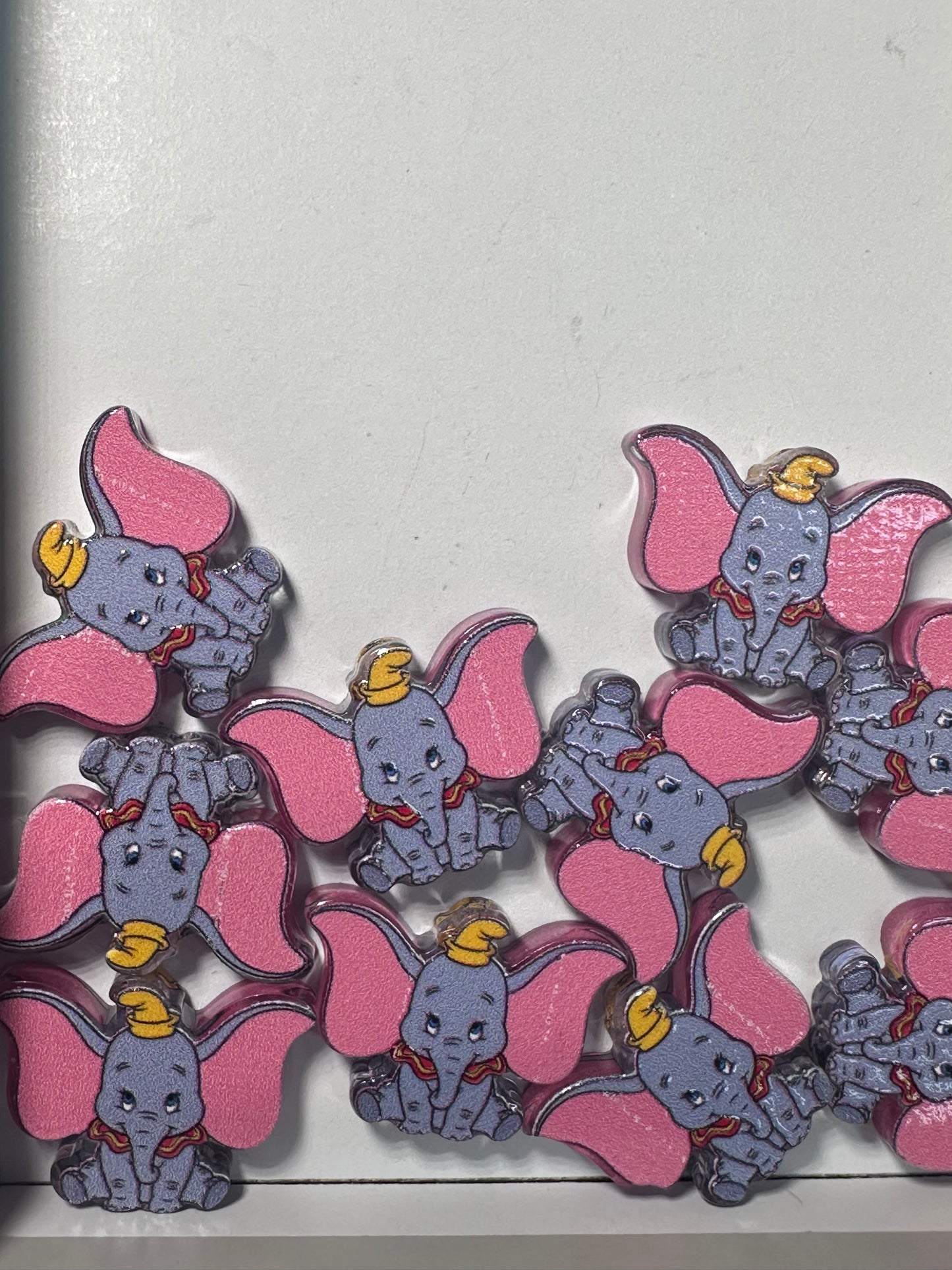 Elephant acrylic focal bead- set of 2/ focal bead/ pen beading / keychain bead