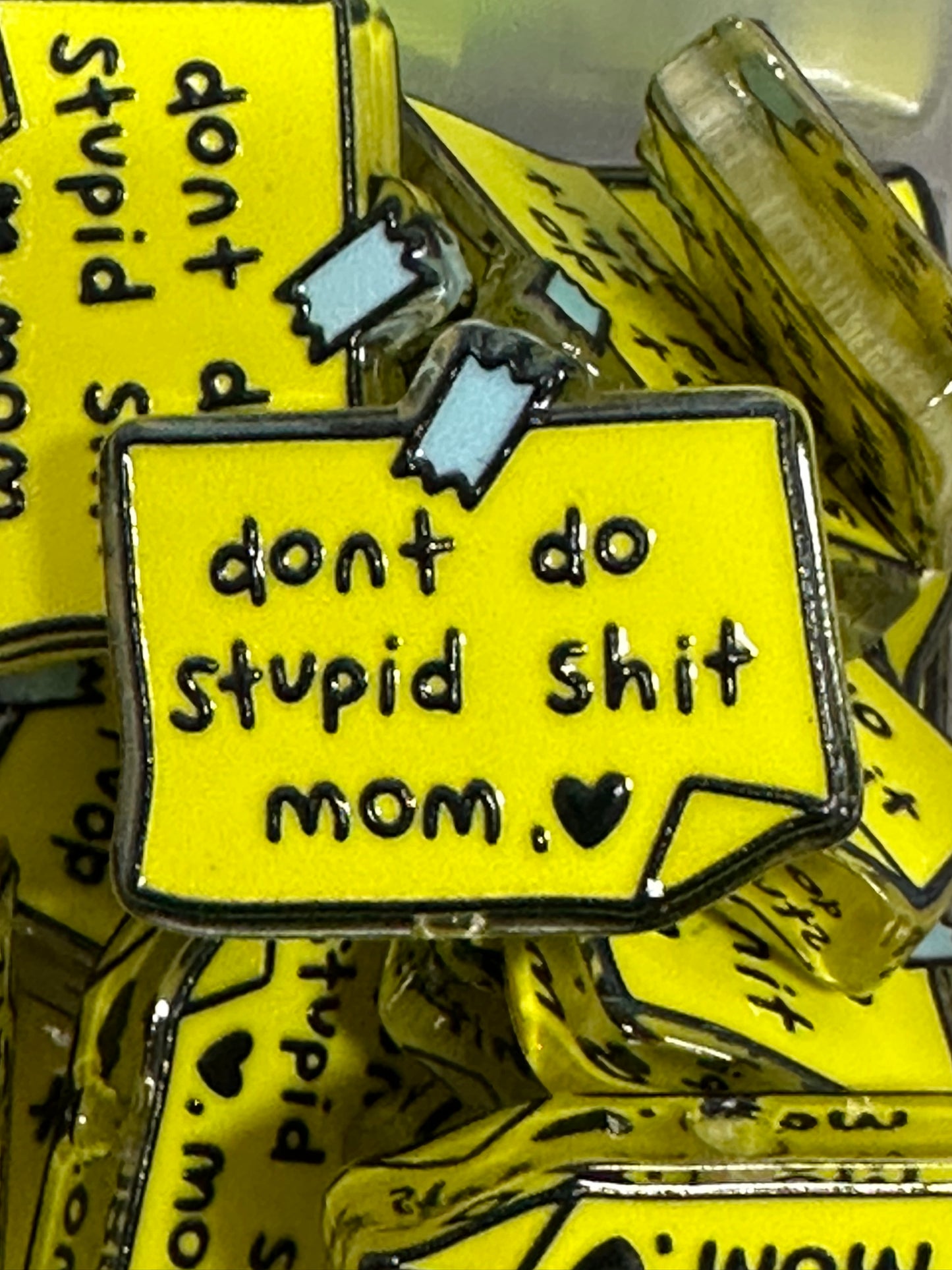 Bad words acrylic focal bead- set of 2/ focal bead/ pen beading / keychain bead/ note from mom