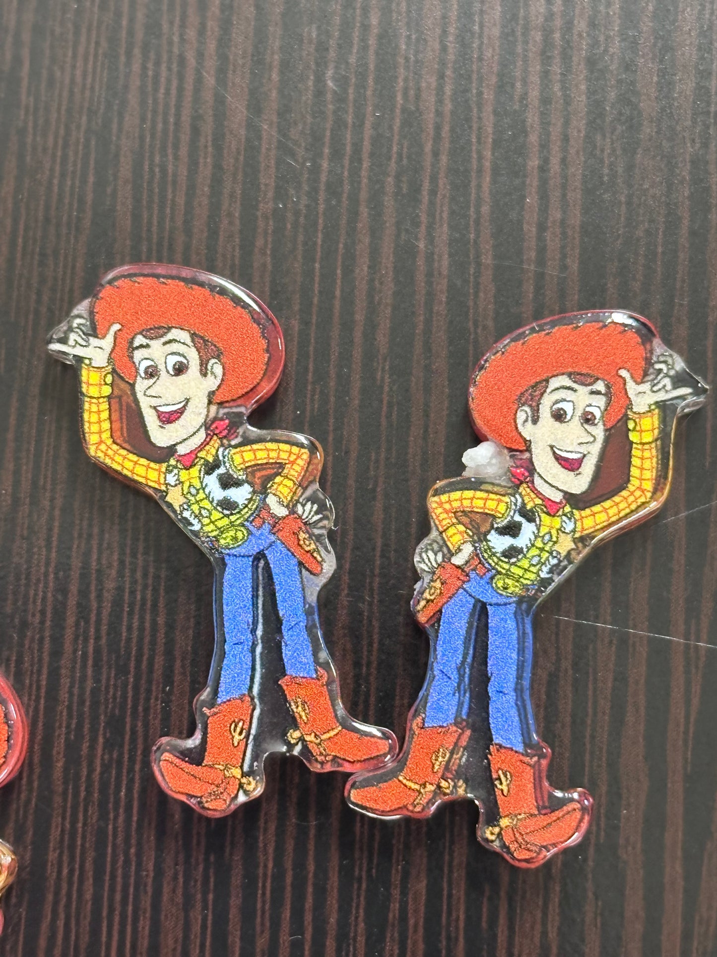 Cowboy acrylic focal bead- set of 2/ focal bead/ pen beading / keychain bead /