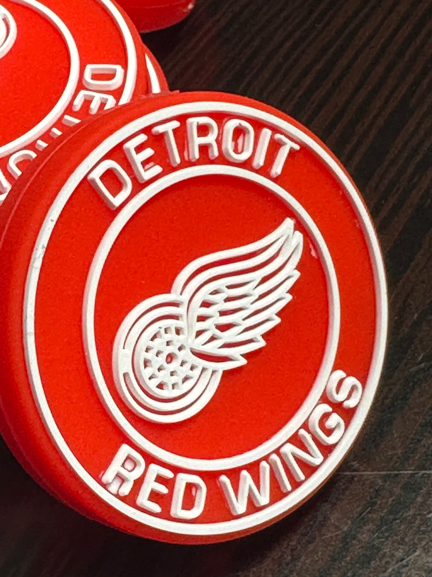 Detroit Red Wings focal bead / round focal/ ice hockey team