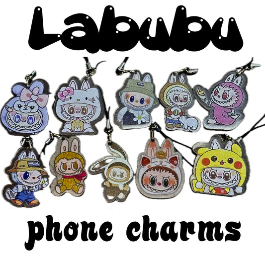 Labubu phone charms/ Monster bag charm/ phone decor