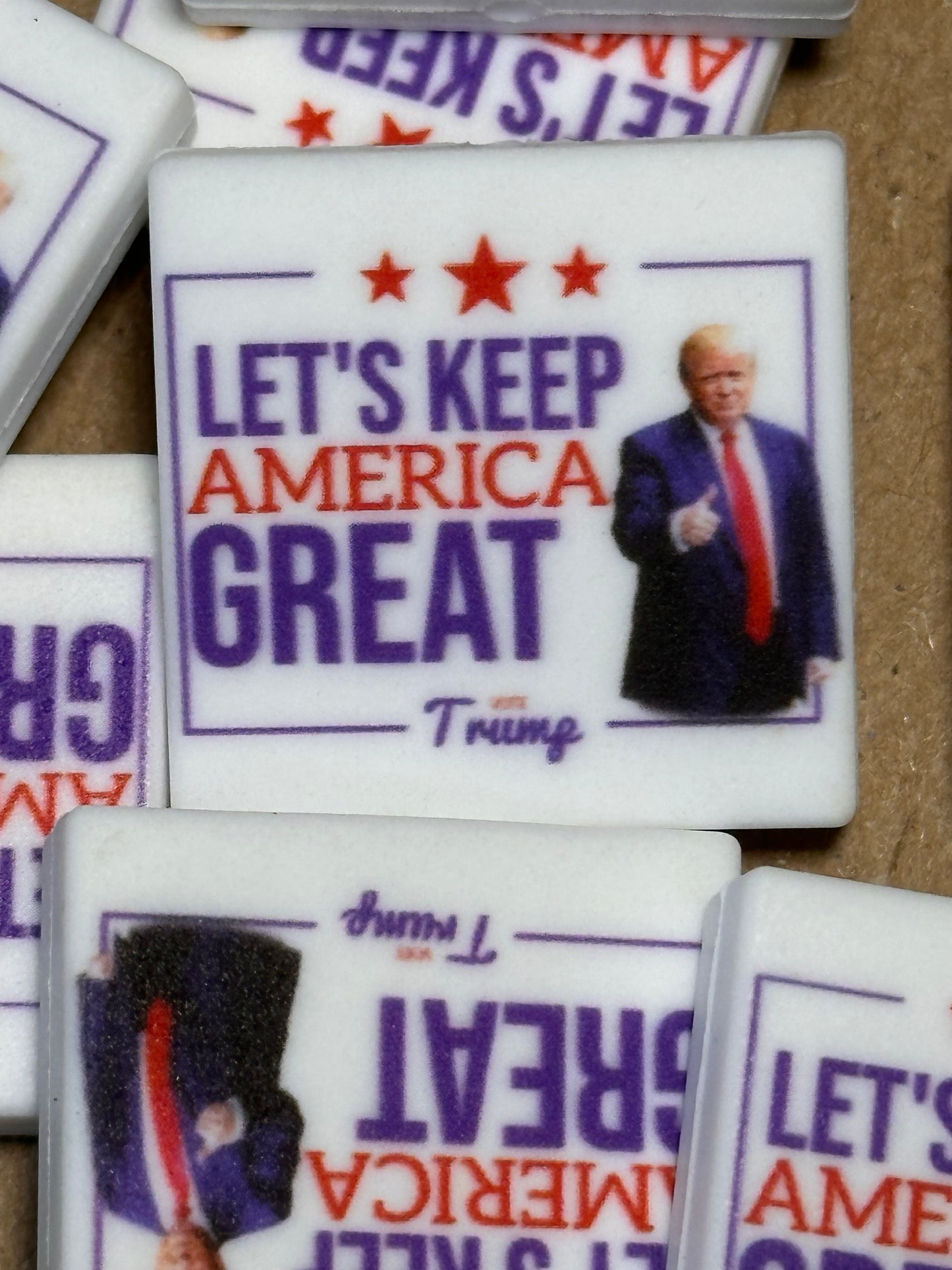 President Donald Trump Focal Bead / MAGA / let’s keep America great