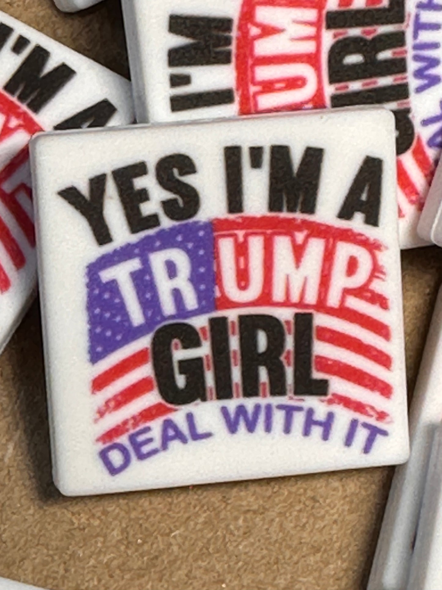 President Donald Trump Focal Bead / MAGA / let’s keep America great / Trump 2024/ Trump girl