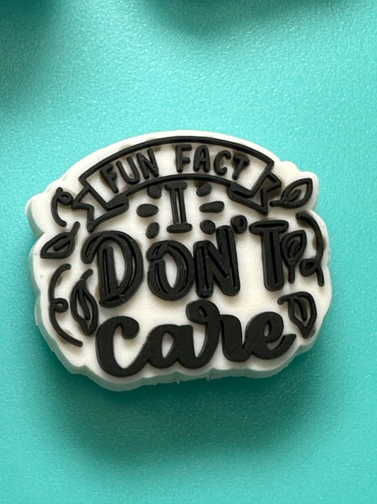 I don’t care silicone focal bead