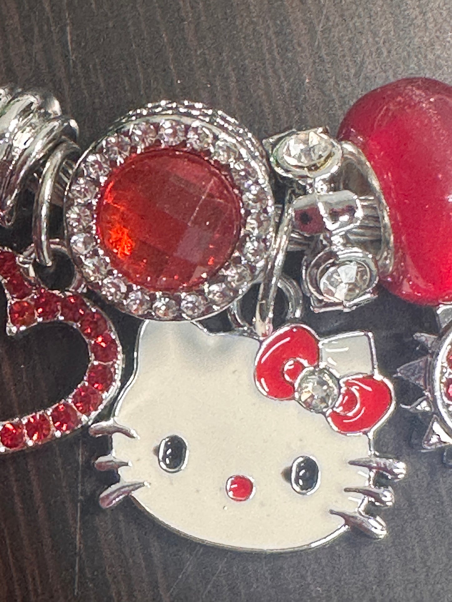 Charm Bracelet/ red charms/ HK/ Perfect gift for friends and family
