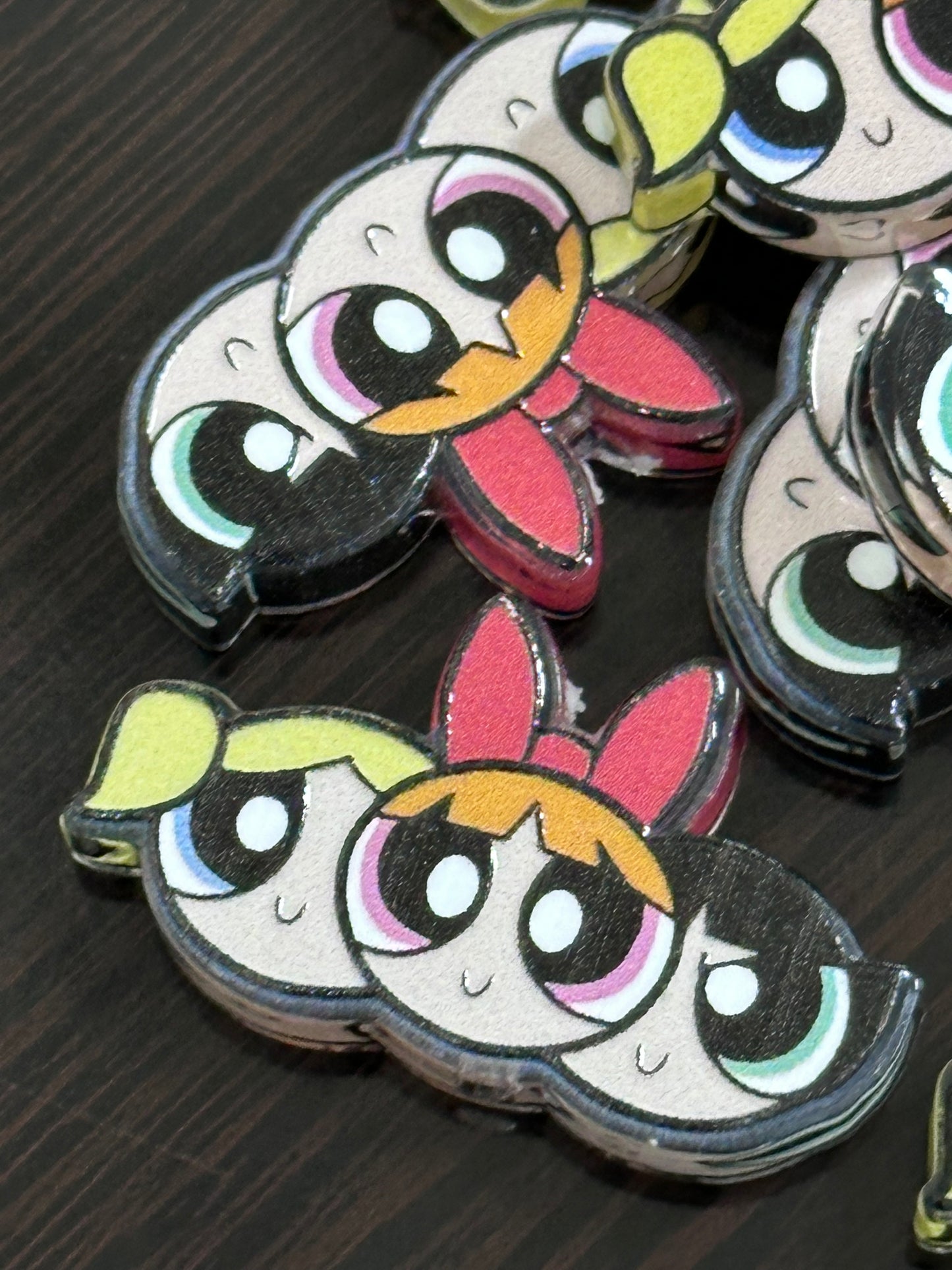 PPG acrylic focal bead- set of 2/ focal bead/ pen beading / keychain bead / girls