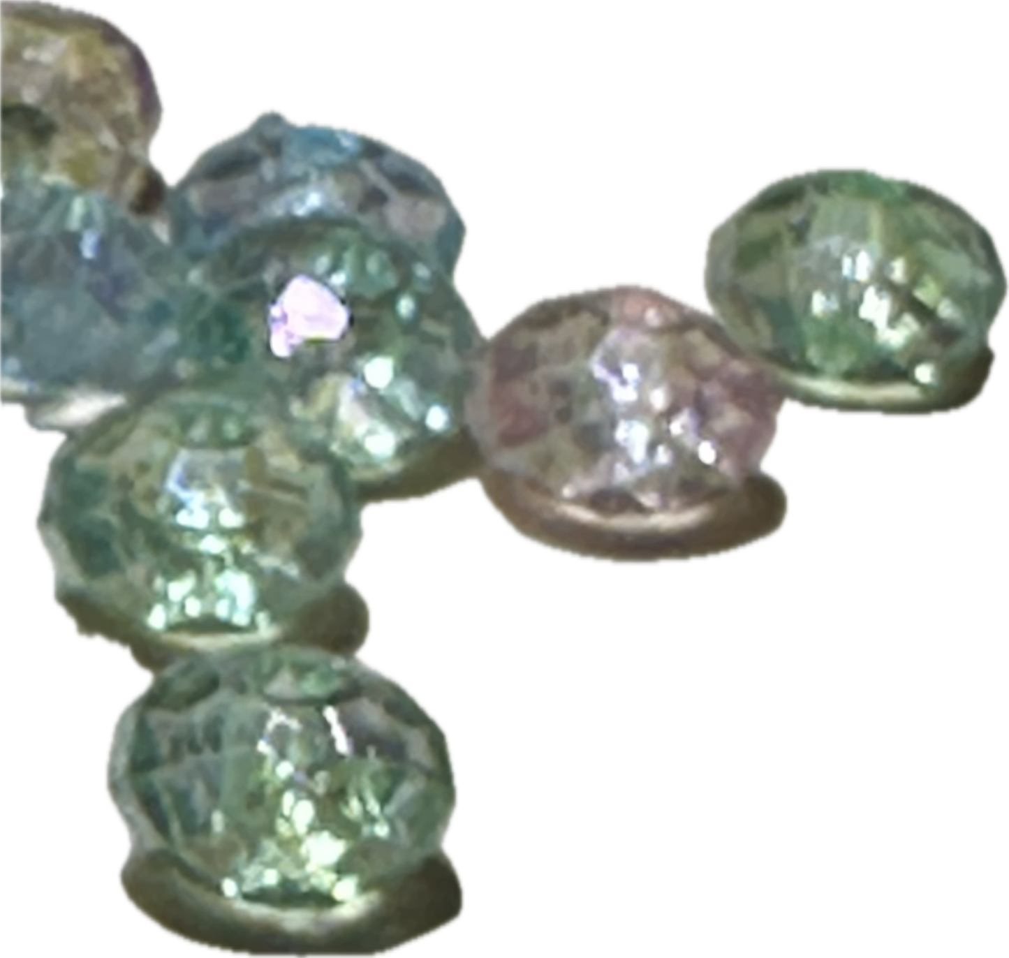Acrylic faceted clear beads / see thru beads/clear 8x6mm beads/ sparkle beads/ pen beading beads/ bling beads/ keychain beads/ DIY