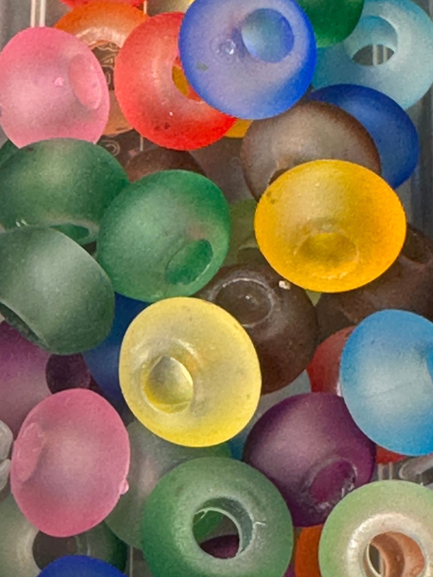 Frosted acrylic spacer beads/ jewelry/ beadable pen beads/ keychain bead/ DIY/ approximately 12mm/STYLE 4