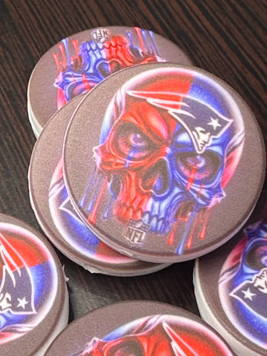 NEW Style New England Patriots focal bead skull