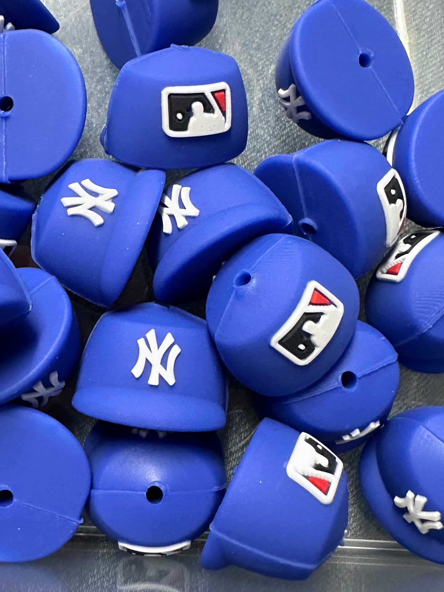 3D baseball hat focal bead/ baseball shaped silicone bead/ #5