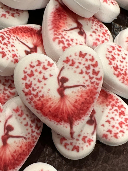 Hearts Focal Bead / Dancer/ Ballerina bead