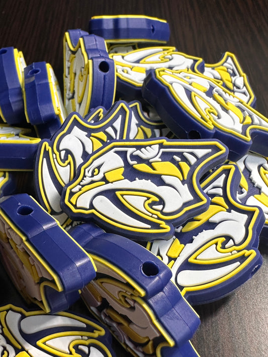 NEW Nashville Predators focal bead / round focal/ ice hockey team