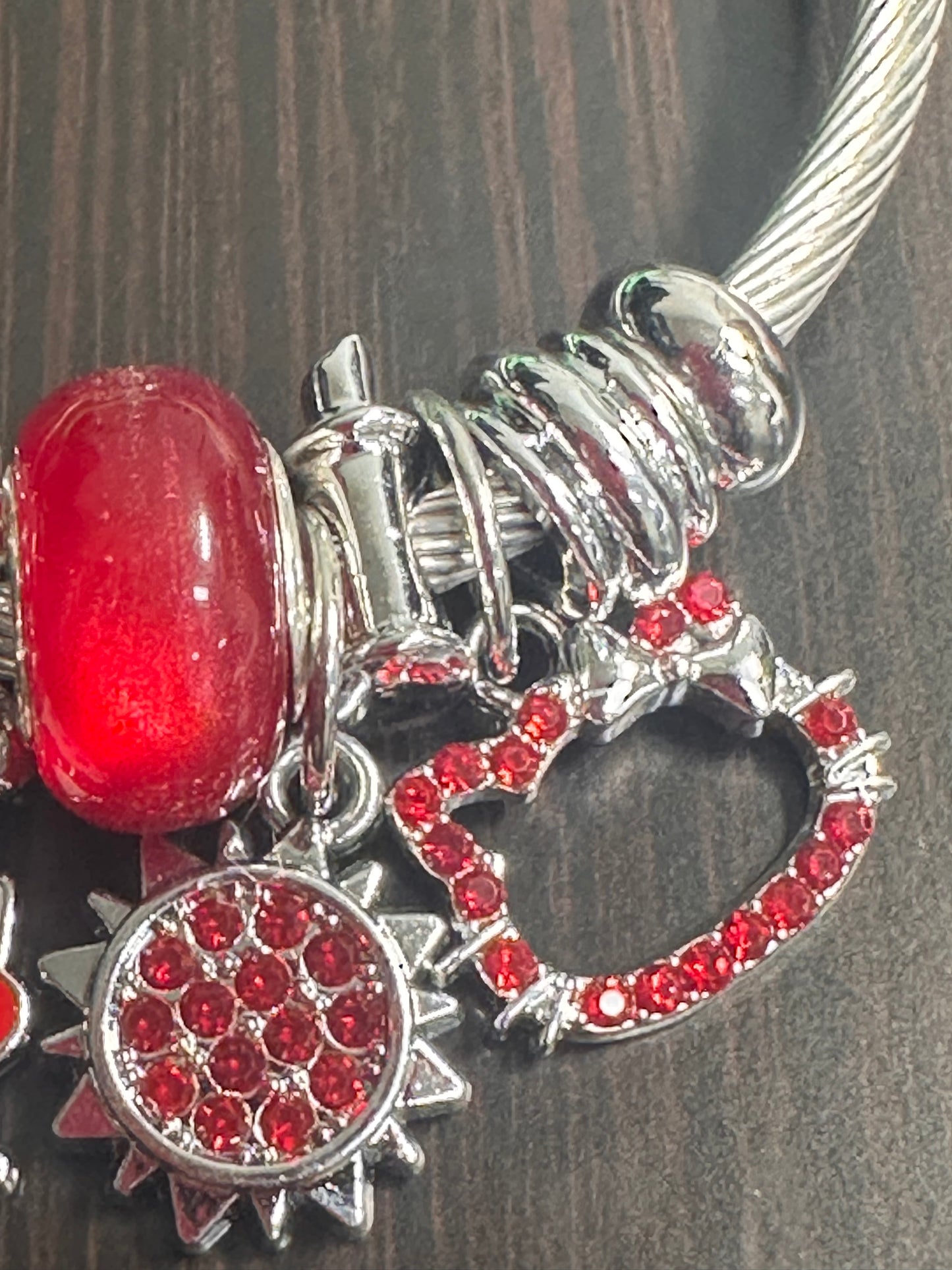 Charm Bracelet/ red charms/ HK/ Perfect gift for friends and family