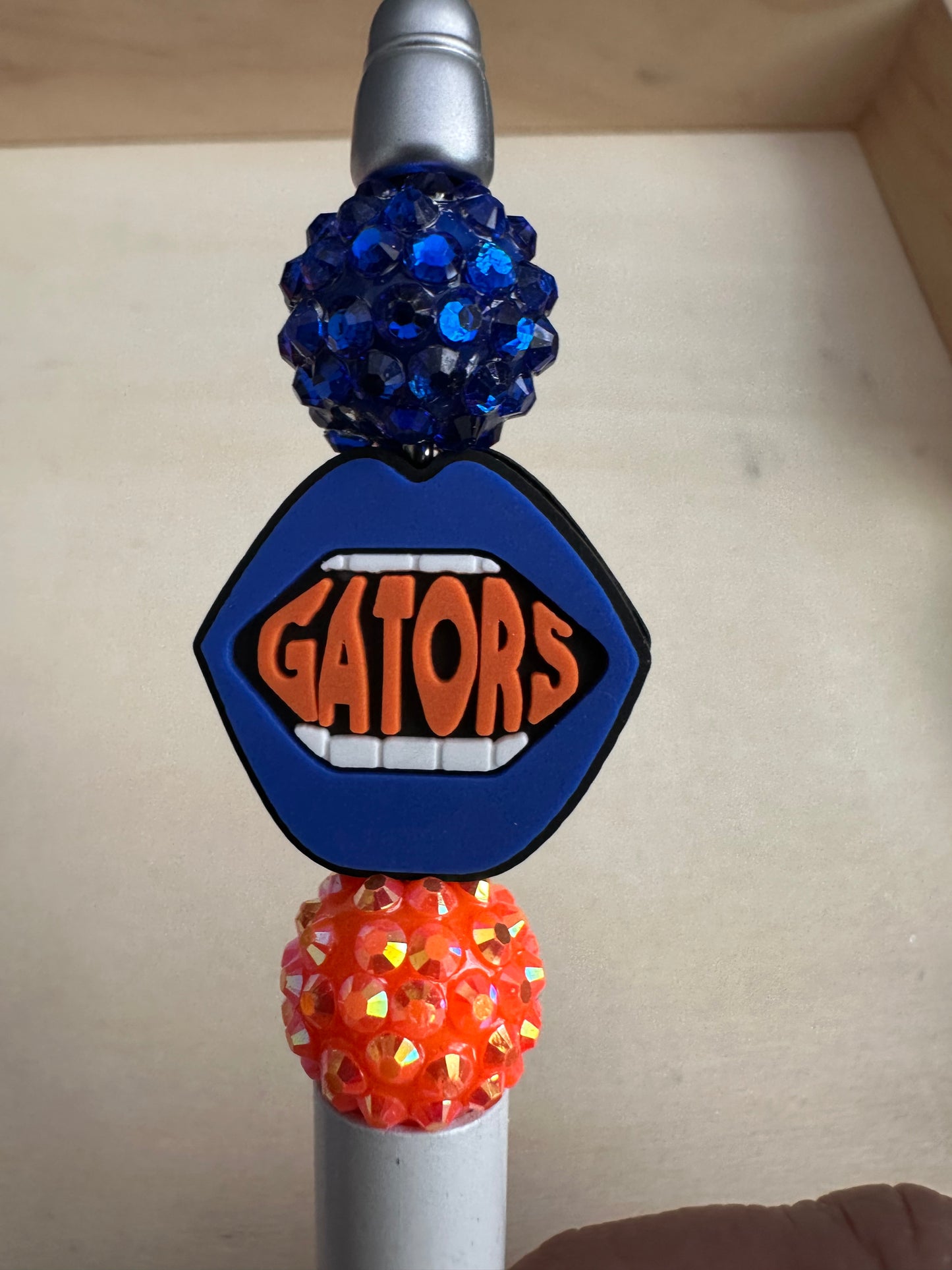 Lips with Florida Gators focal bead/ design #4