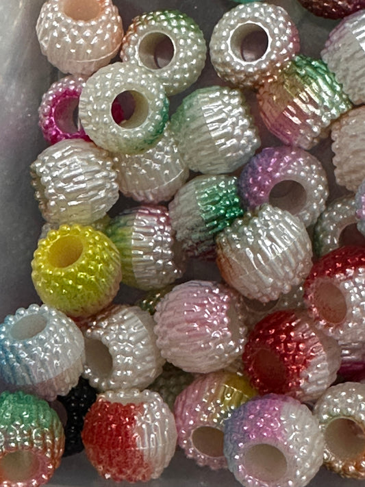 Beautiful spacer barrel shaped beads/10mm beads/ DIY Bead/ beadable pen/ keychain bead/