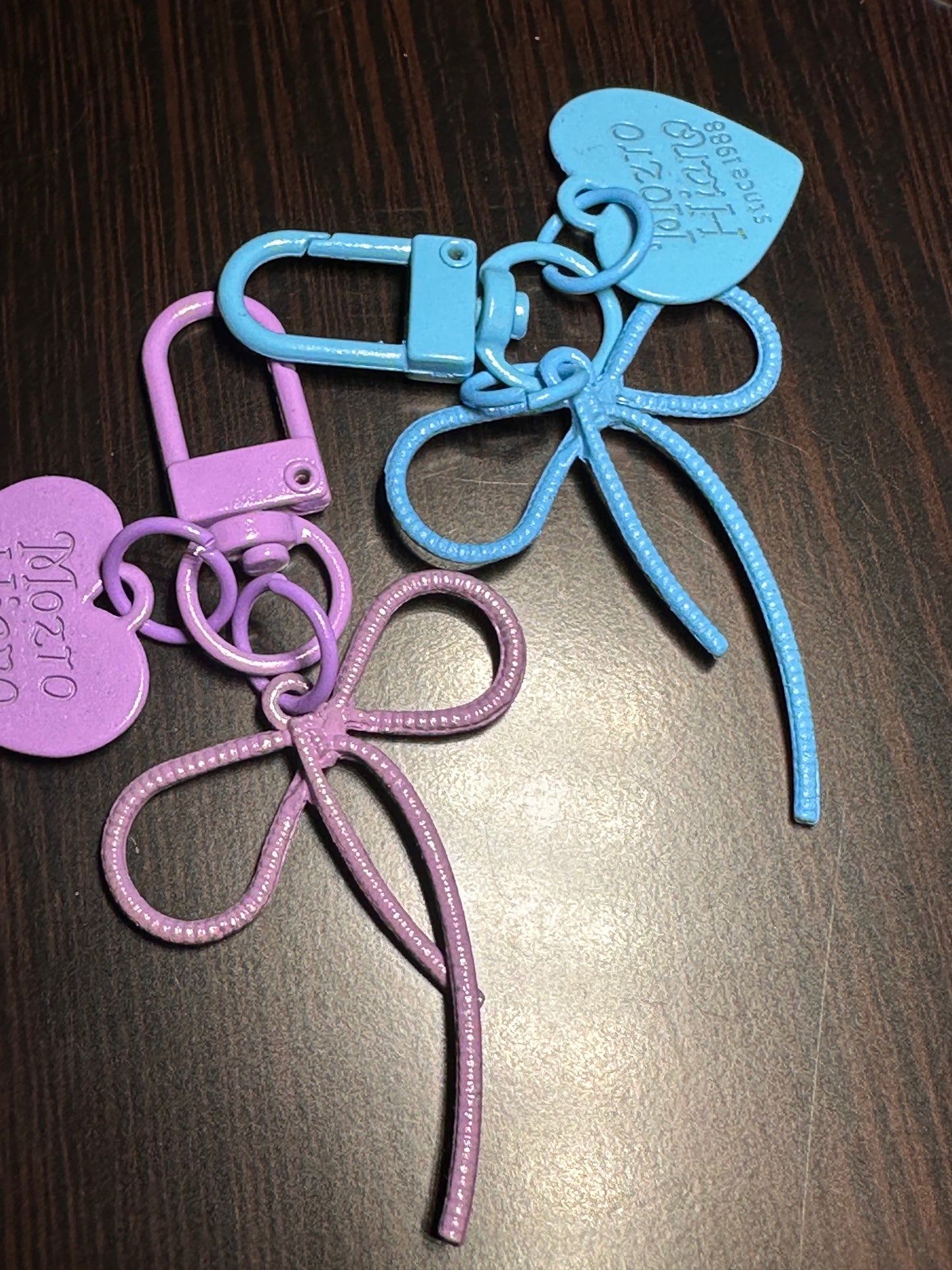 Bow knot charm clip / key ring/ key holder/5 pieces included