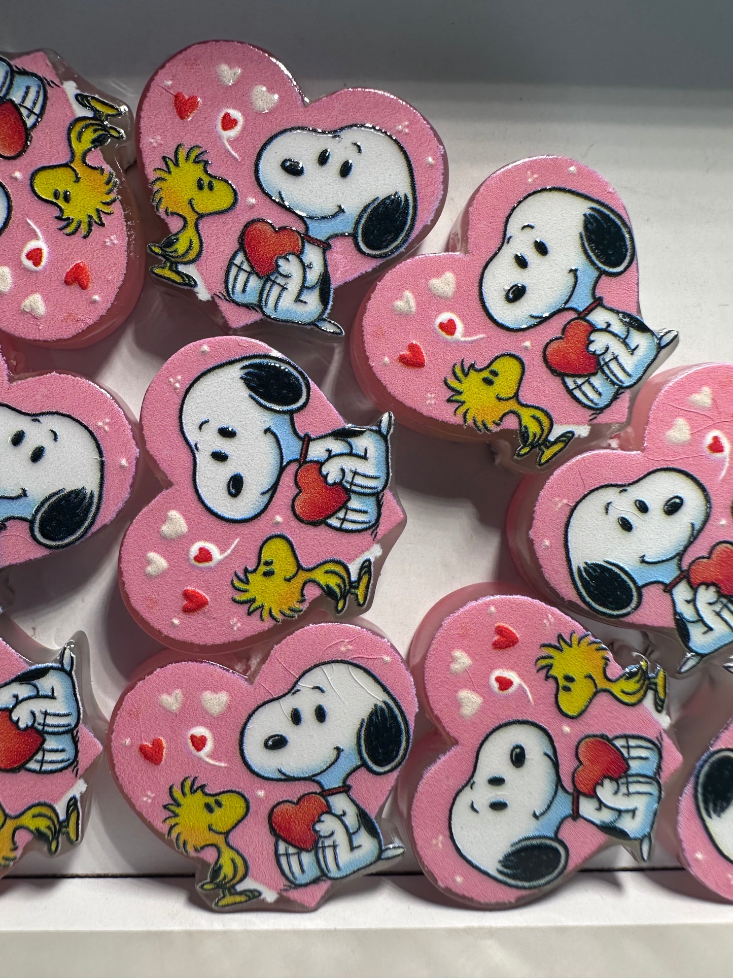 Yellow bird with white dog acrylic focal bead- set of 2/ focal bead/ pen beading / keychain bead