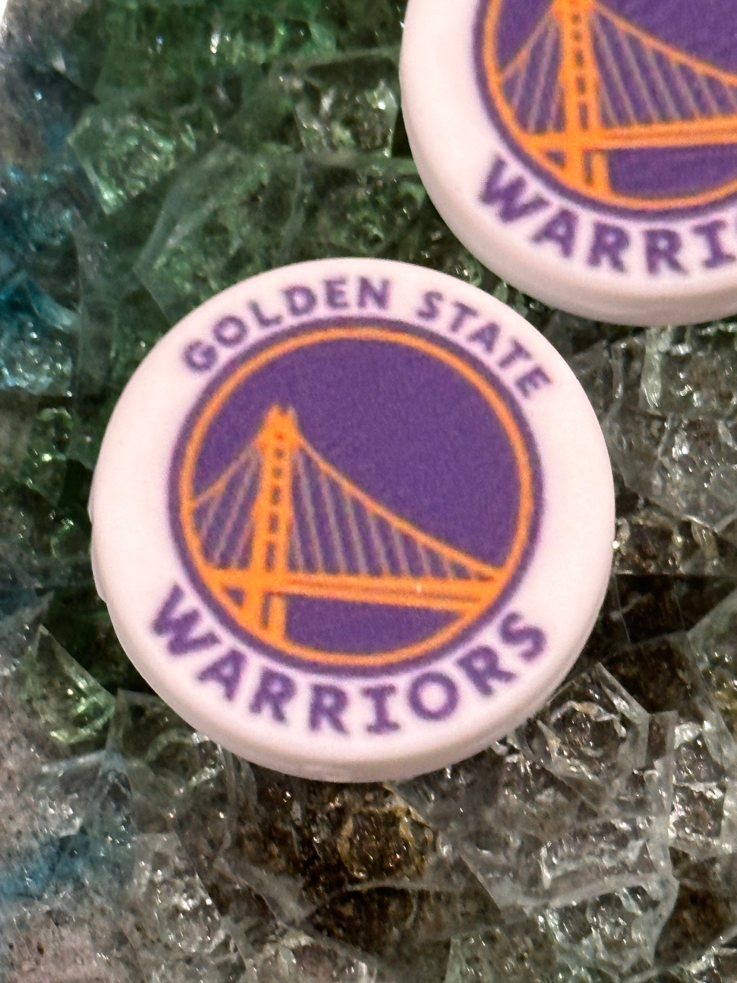 Golden State Warriors focal bead / basketball