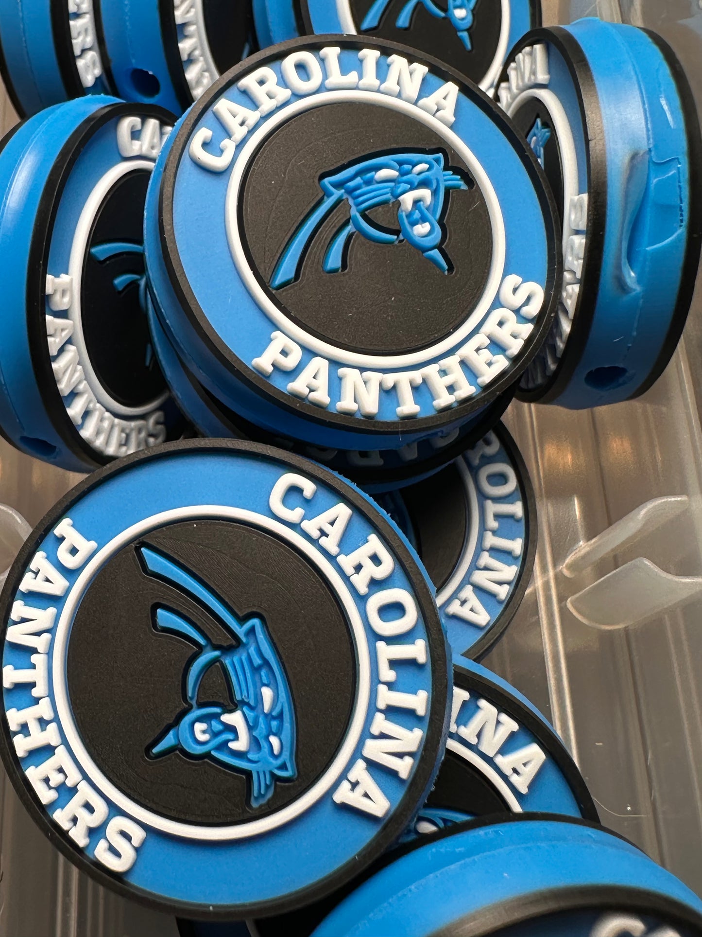 Carolina Panthers Football team focal bead / football