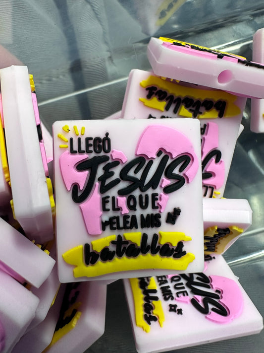 God/ Focal Bead/ beadable pen/ Silicone  bead/ keychain bead/Faith/Jesus