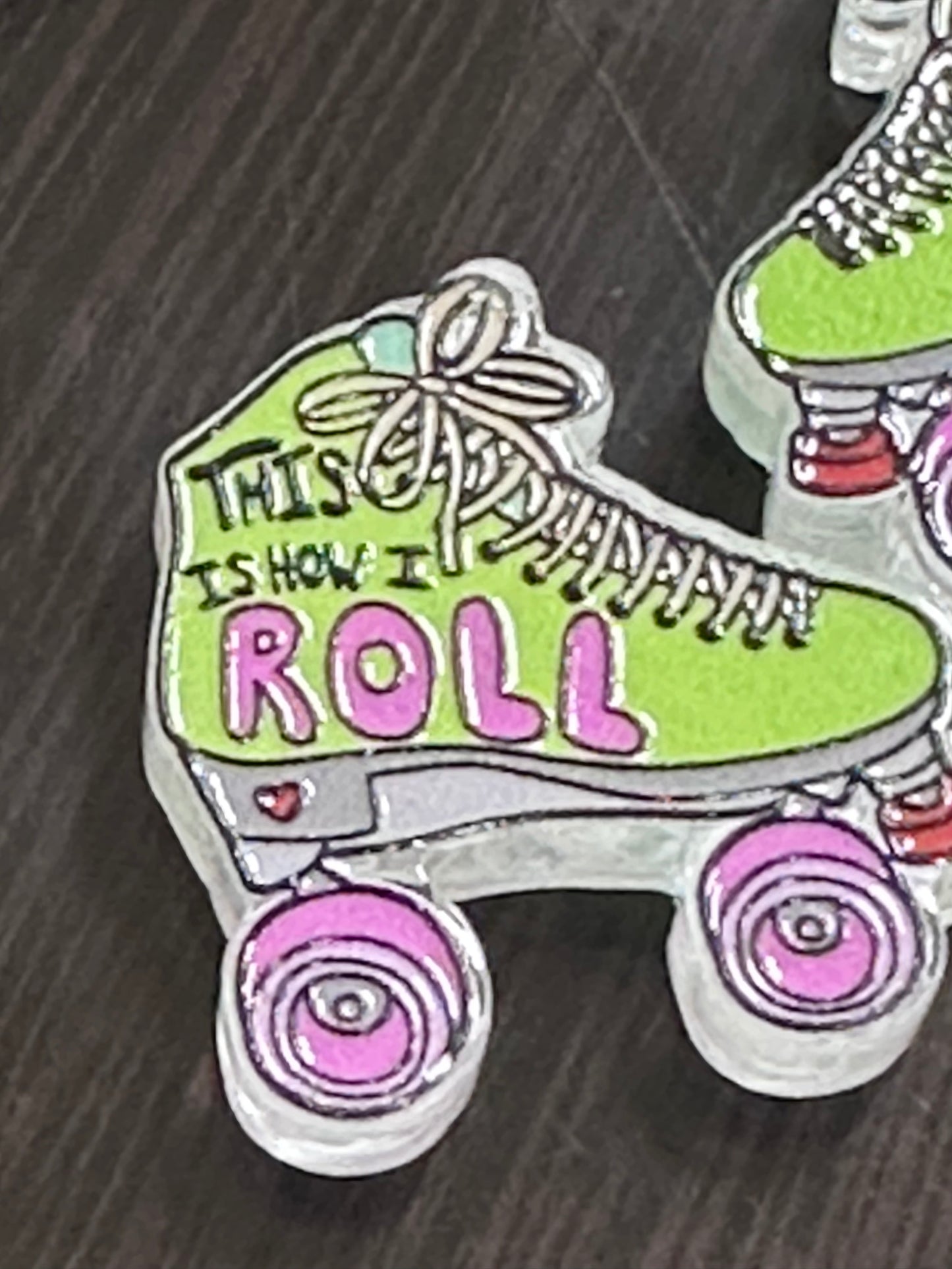 Roller skate acrylic focal bead- set of 2/ focal bead/ pen beading / keychain bead/how I roll