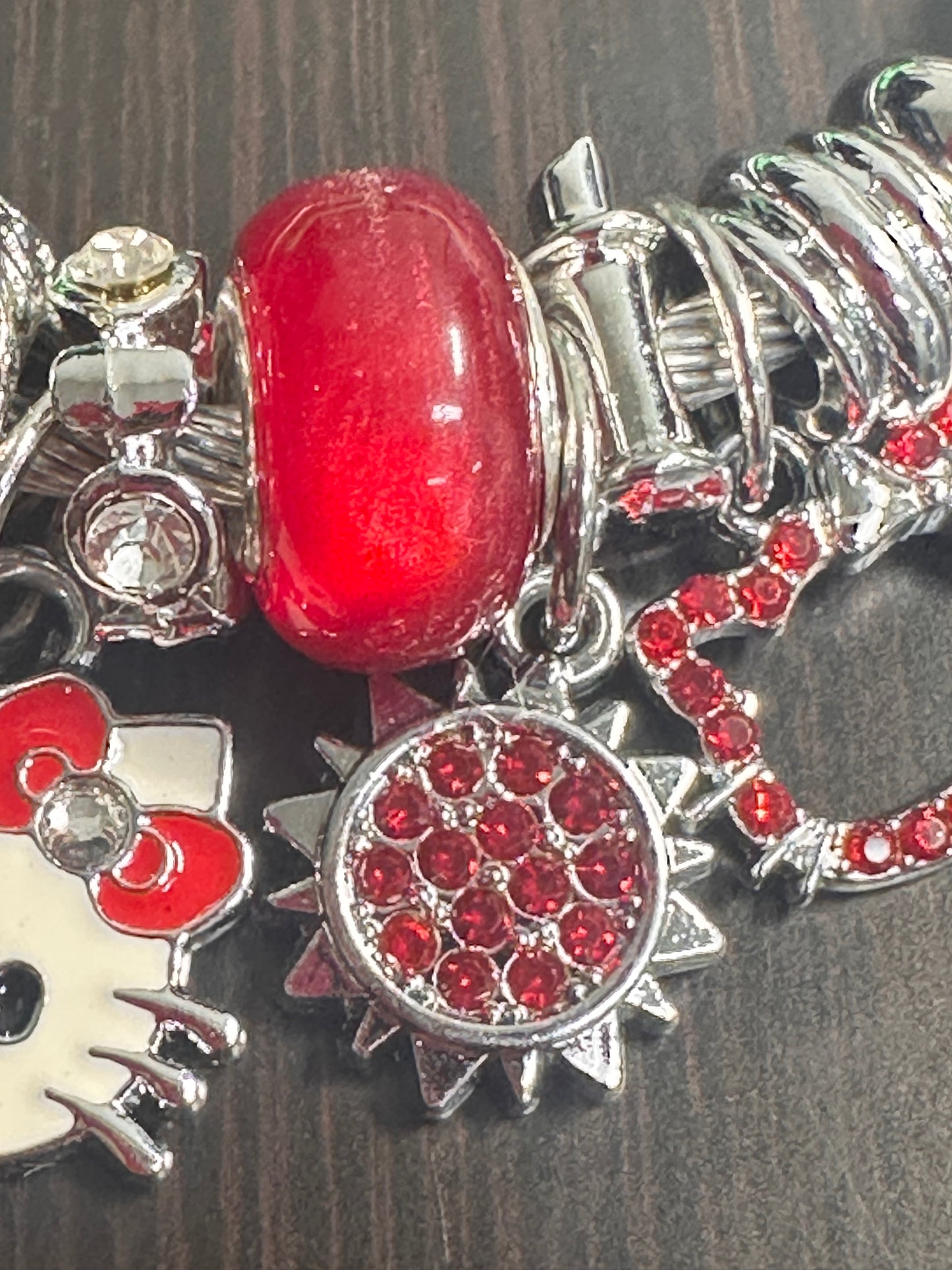 Charm Bracelet/ red charms/ HK/ Perfect gift for friends and family