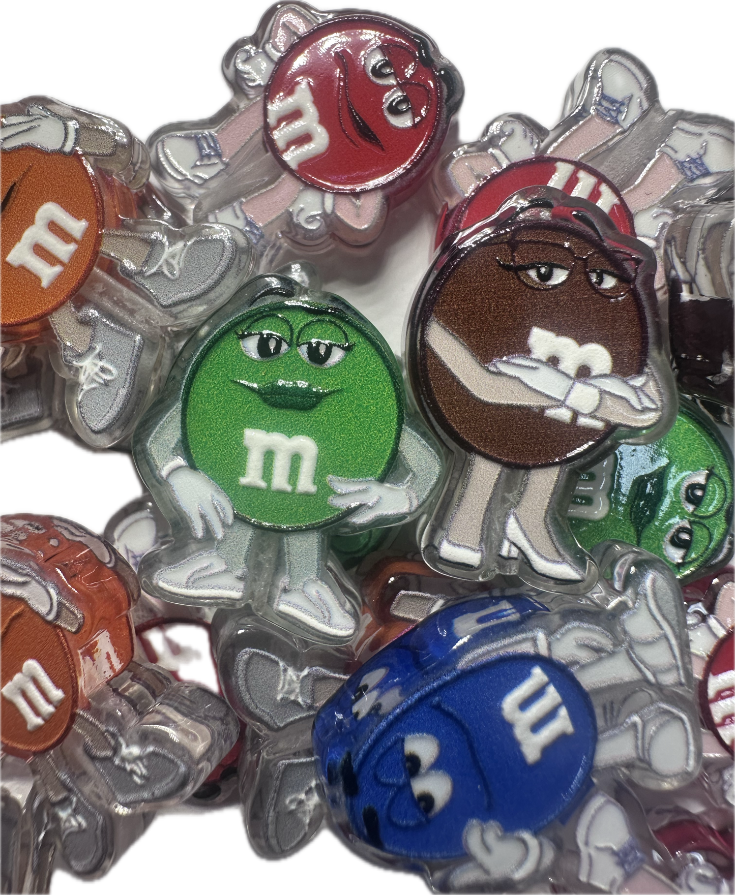 Candy acrylic focal bead- set of 2/ focal bead/ pen beading / keychain bead / Colorful chocolate candy