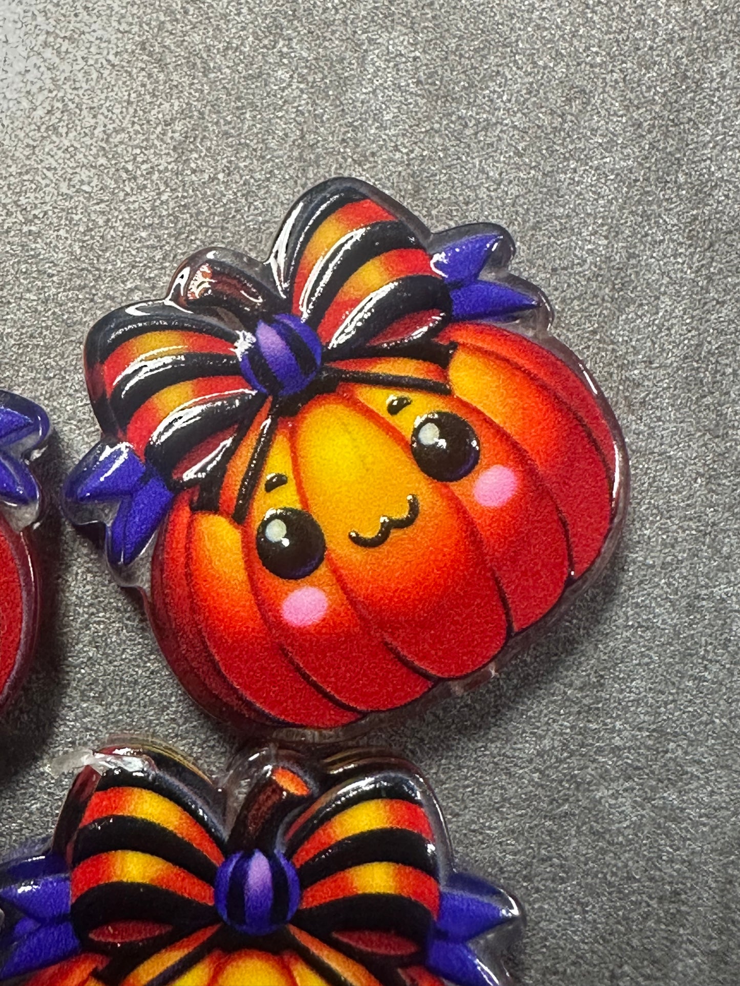 Halloween acrylic focal bead- set of 2/ focal bead/ pen beading / keychain bead/