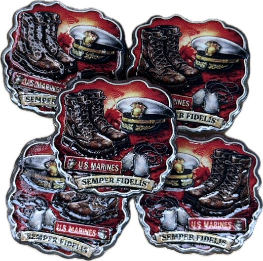 Veteran acrylic focal bead- set of 2/ focal bead/ pen beading / keychain bead/ military/ patriotic / custom bead