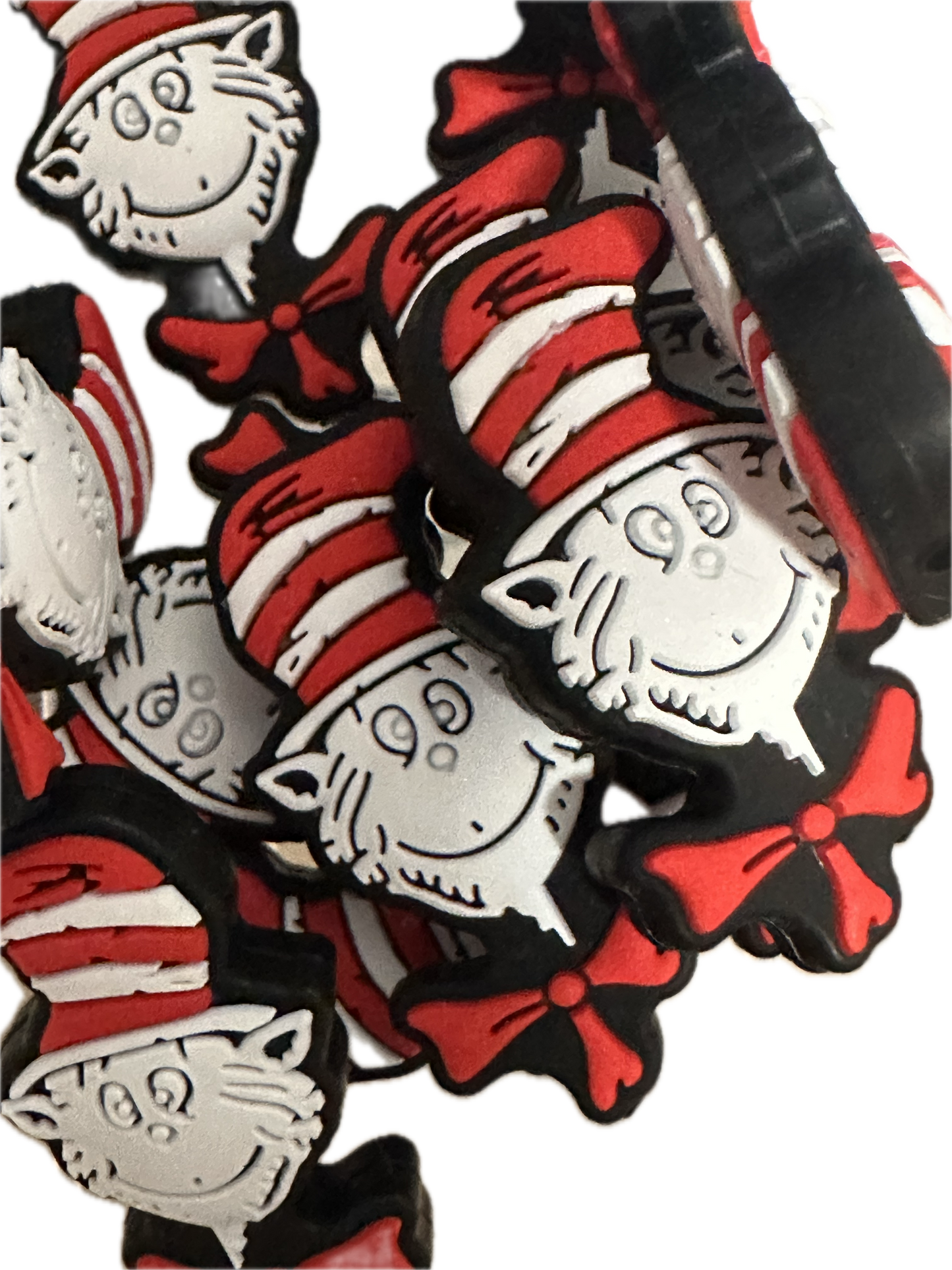 Doctor focal bead /  red and white hat