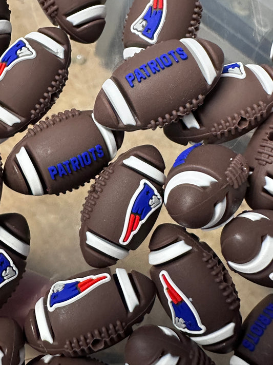 3D Tennessee Titans Football team focal bead / silicone pen bead