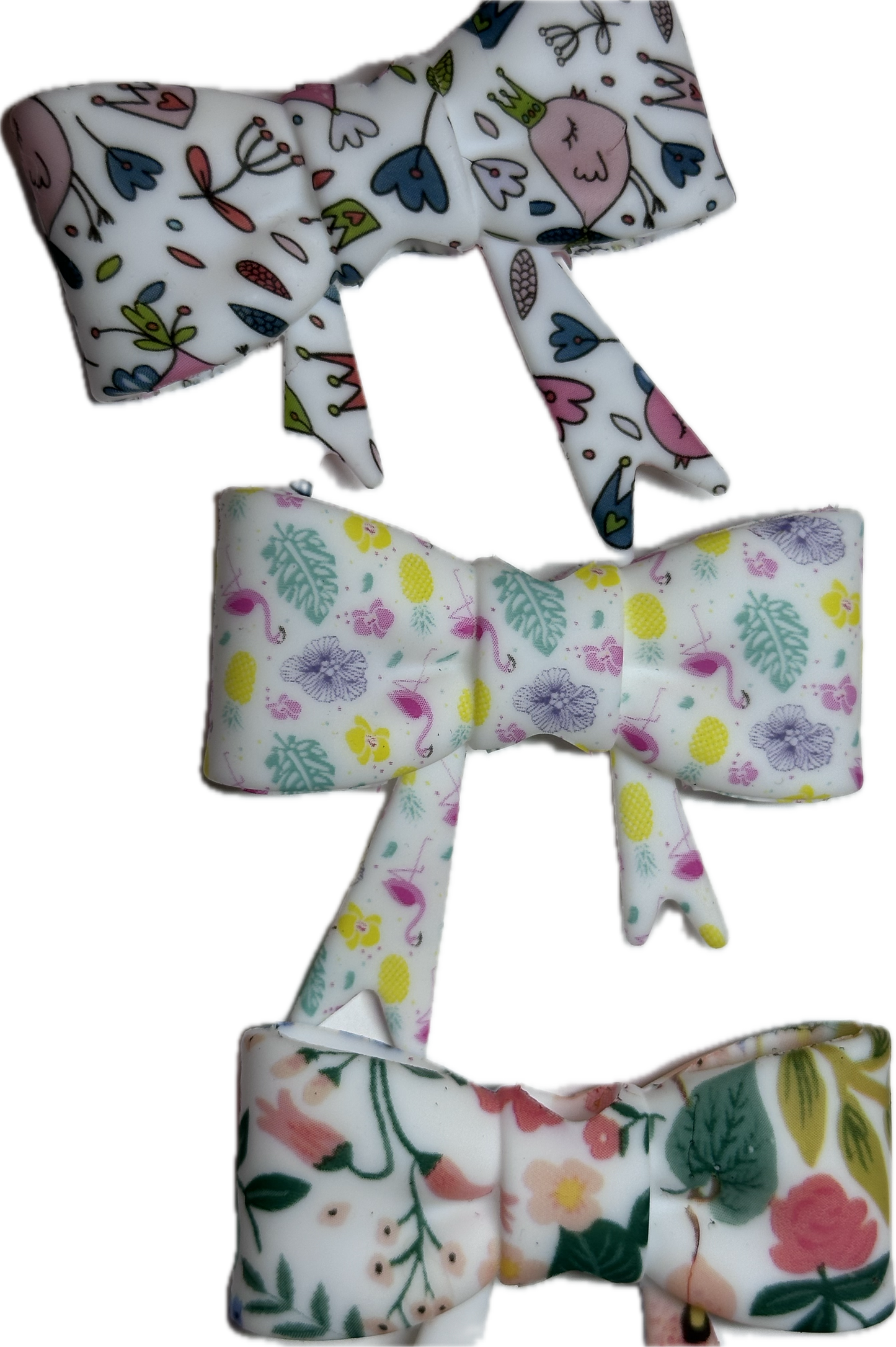 Silicone Bows Focal Bead • Floral Bow Charm • DIY Beaded Pen/ 3 styles to choose from