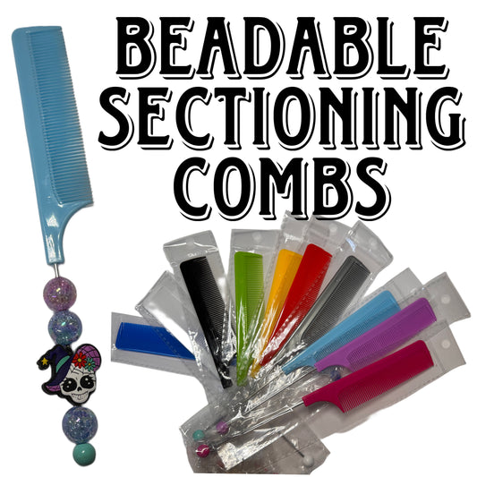 Beadable sectioning combs/ beadable items