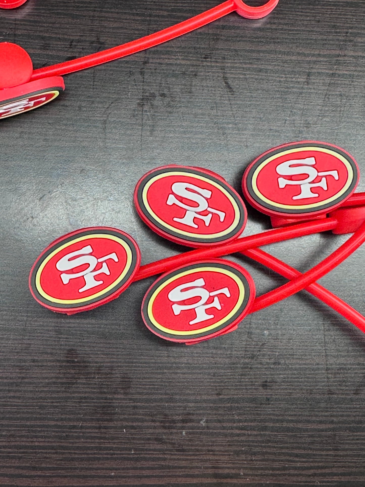 SF Sports straw toppers/ fits 30-40 oz tumbler cups/Show your fave team on your Stanley/Fathers Day gift