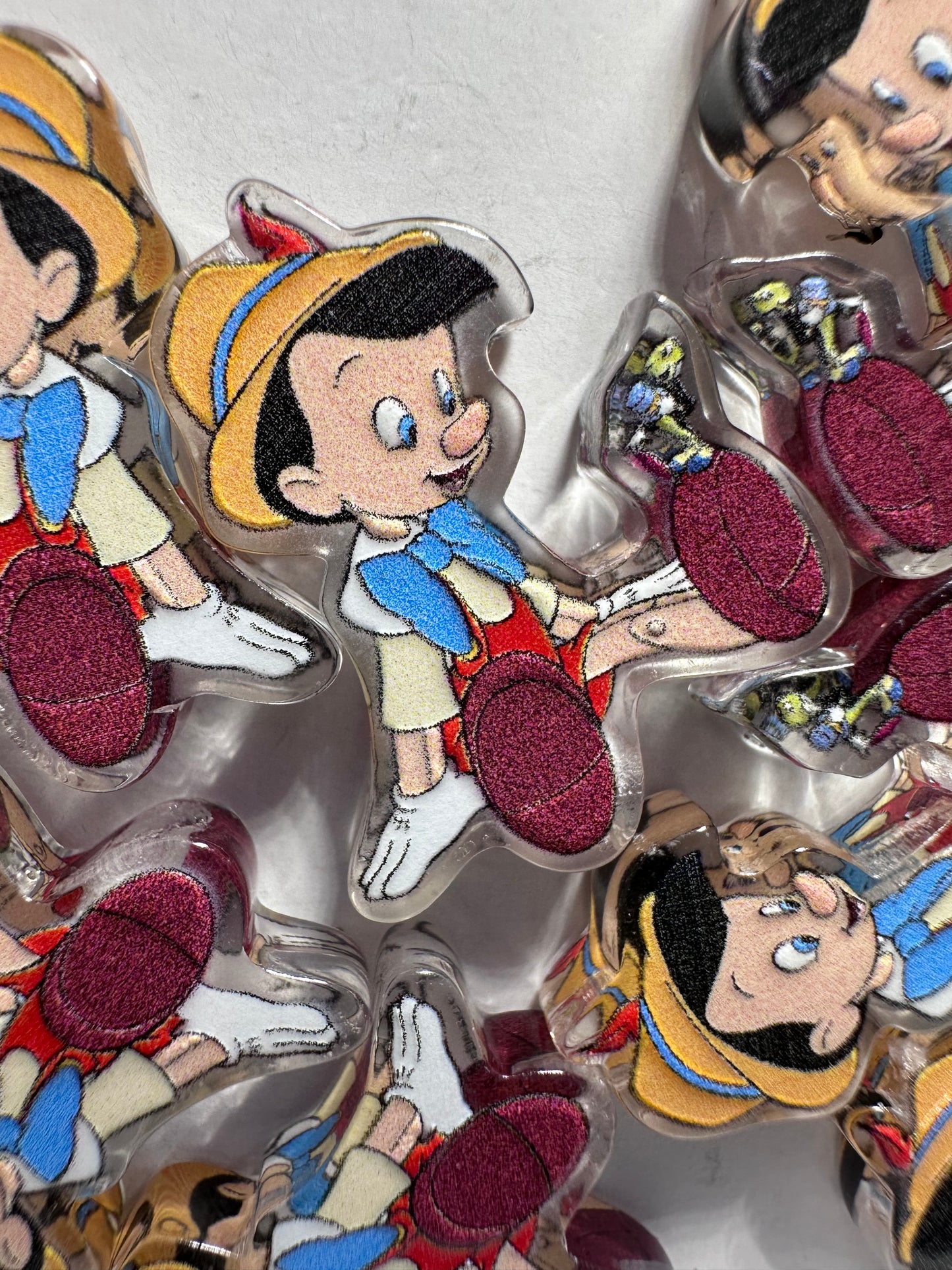 Boy with growing nose acrylic focal bead- set of 2/ focal bead/ pen beading / keychain bead/Pino