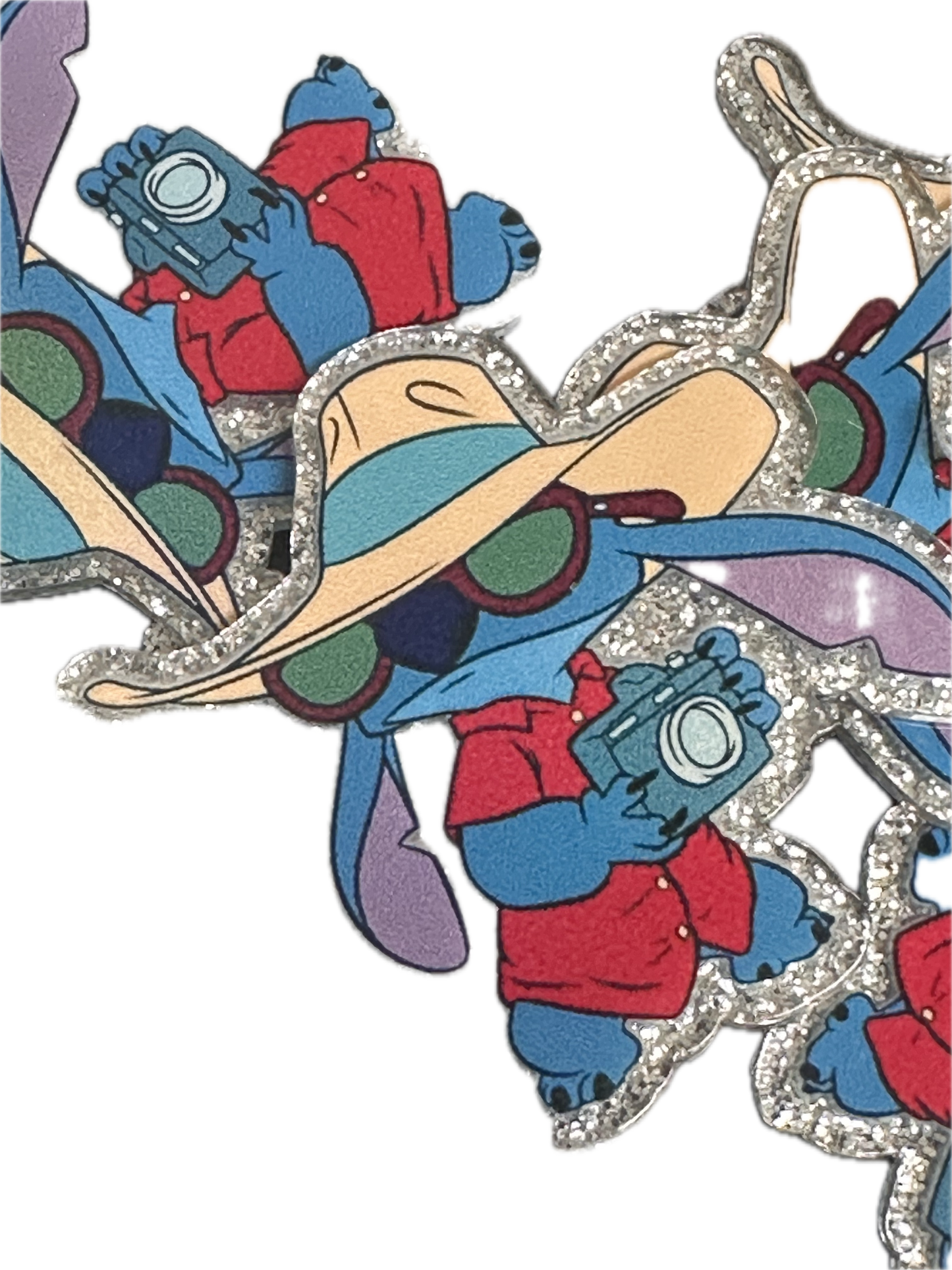 Planar/ Badge Reel -Blue guy with camera -acrylic pieces/ cute print/ badge reel/ keychain