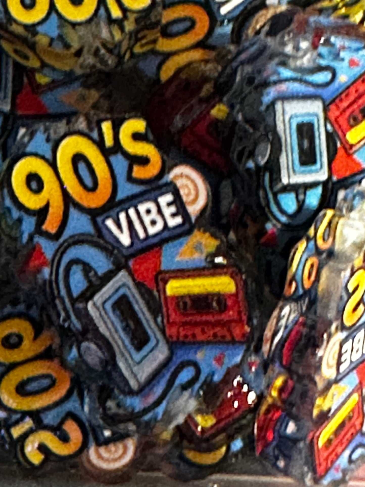 90's vibe acrylic focal bead- set of 2/ focal bead/ pen beading / keychain bead/