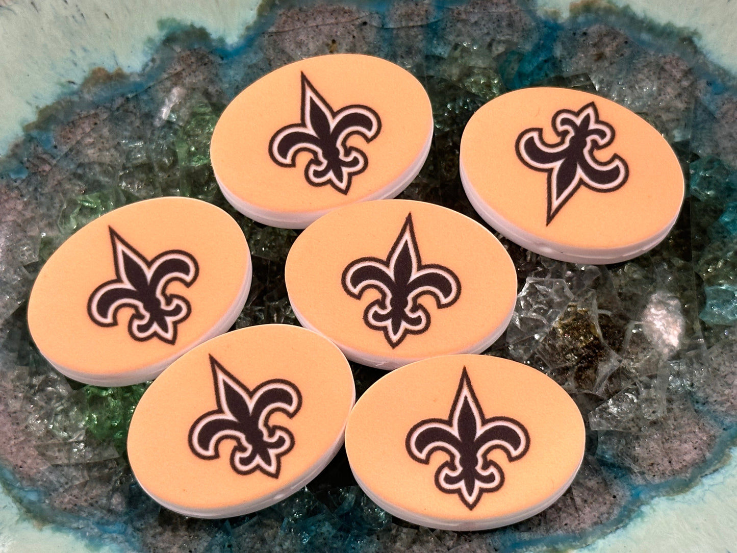 New Orleans Saints Football team focal bead / football