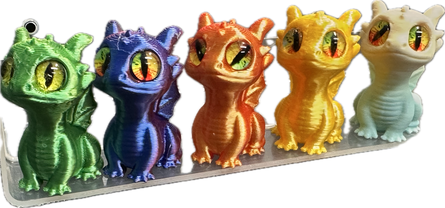 3D Dragon Bead/ beadable pen/ clay bead/ keychain bead/DIY/ cat eyes