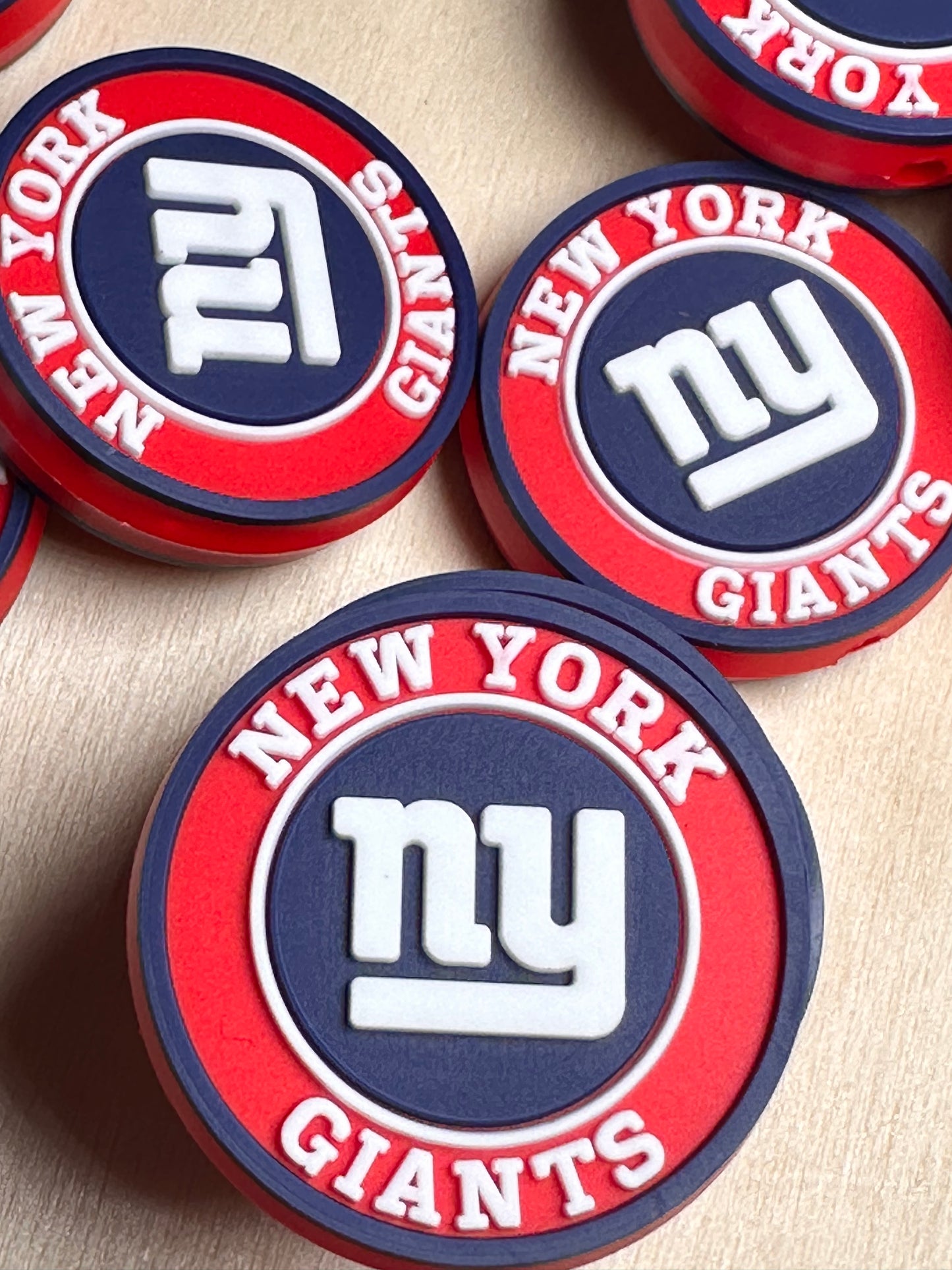 New York Giants focal bead / football