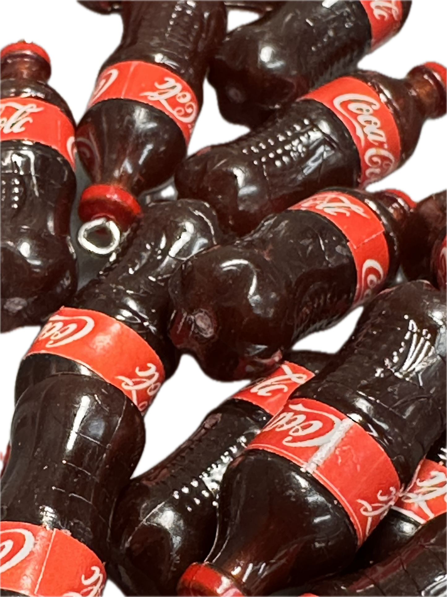 Mini Bottle Charms – Resin Drink Beads for Keychains, Jewelry & DIY Crafts/ red bottle