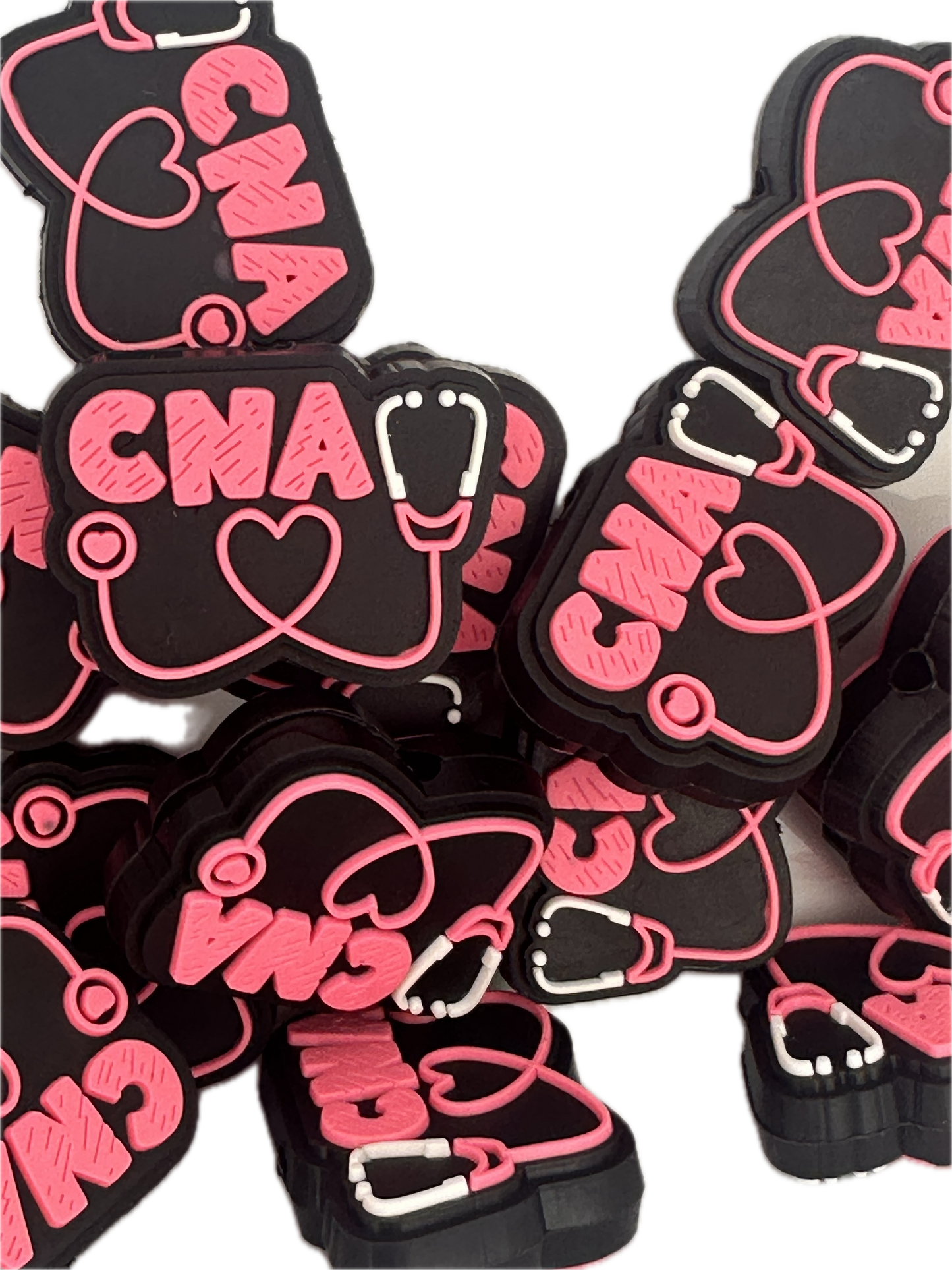 CNA Nurse silicone focal beads/ nurse/ stethoscope